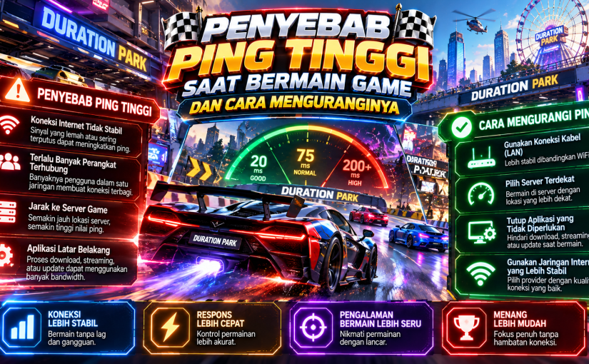 Penyebab Ping Tinggi Saat Bermain Game dan Cara Menguranginya